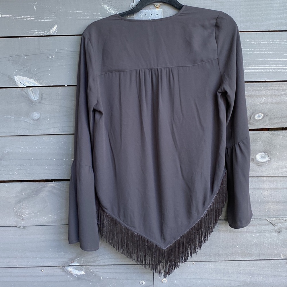 Express Black Top Blouse Size Small - image 4